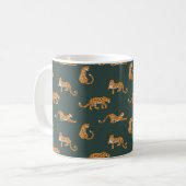 Mug Leopard motif plat couleur transparente illustr de (Devant gauche)