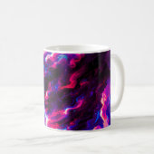 Mug Léopard néon cosmique futuriste (Devant droit)
