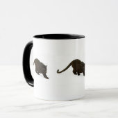 Mug Léopard noir égrappant, léopard noir égrappant,… (Devant gauche)