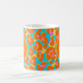 Mug Léopard orange et bleu Monogramme (Centre)