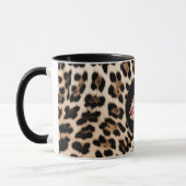 Mug Leopard Print Lèvres Rouges XOXO (Gauche)