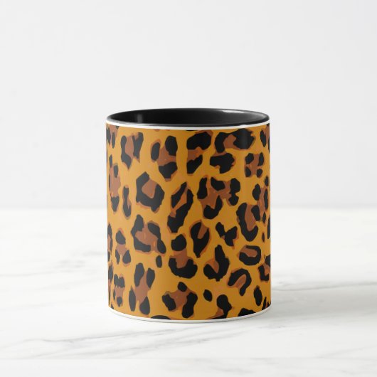 Mug Leopard Print Spots Pattern (Centre)
