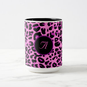 Mug léopard rose