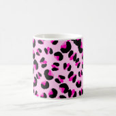Mug Léopard rose. Motif de peau animale. Leopard. Pant (Centre)