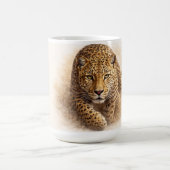 Mug Léopard Silent Stalker | Art de la faune africaine (Centre)