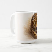 Mug Léopard Silent Stalker | Art de la faune africaine (Devant gauche)