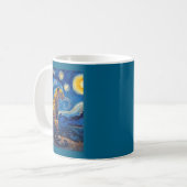 Mug Leopard - Van Gogh Style Starry Night Funny Graphi (Devant gauche)