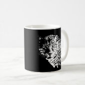 Mug Leopard Visage Animaux Pop Art Modèle tendance (Devant droit)