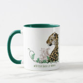 Mug Leopard Wild Cat Green Henna (Gauche)