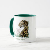 Mug Leopard Wild Cat Green Henna (Devant gauche)