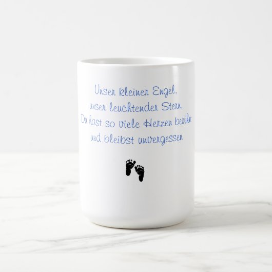 Mug L'Épée de mémoire de notre petit ange (Centre)