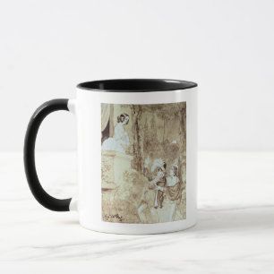 Mug Leporello chantant une sérénade à Elvira sous
