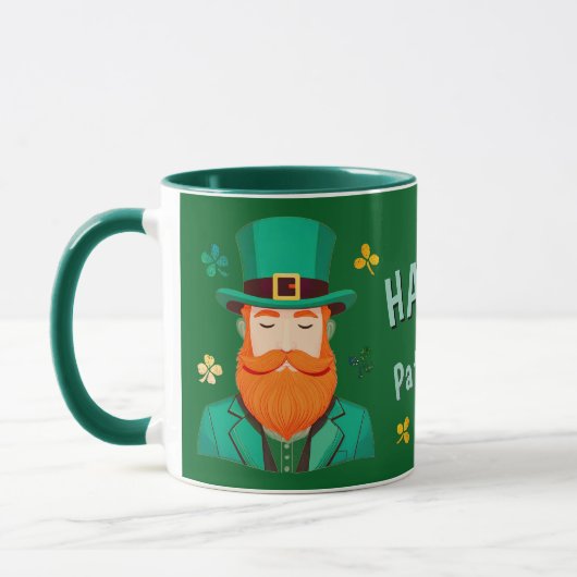 Mug Leprechaun Clover Shamrock Patrick's Day (Gauche)