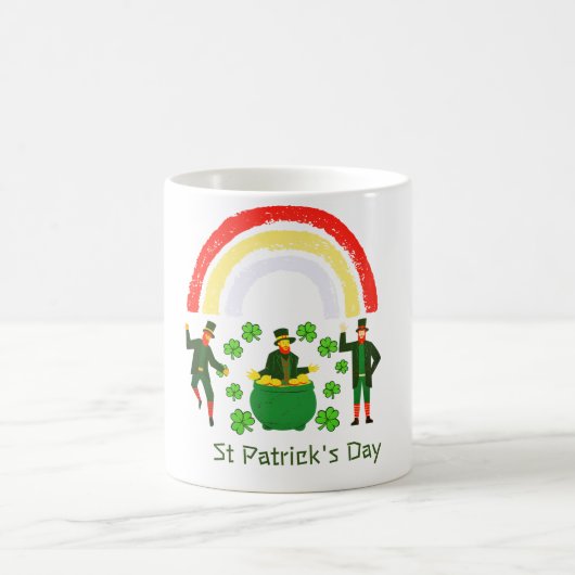 Mug Leprechaun Gold pot Rainbow St Patrick's Day (Centre)