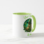 Mug Leprechaun Malicieux Savourer Une pinte (Devant droit)