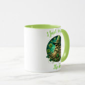 Mug Leprechaun Malicieux Savourer Une pinte (Devant droit)