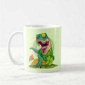Mug Leprechaun T-Rex St. Patrick's Day (Gauche)