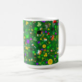 Mug Leprechauns Champignons d'or Shamrock Kiss Me Irla (Devant droit)