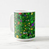 Mug Leprechauns Champignons d'or Shamrock Kiss Me Irla (Devant gauche)