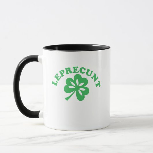Mug Leprecunt Funny Irish Sarcastic St Patricks Day Sh (Gauche)
