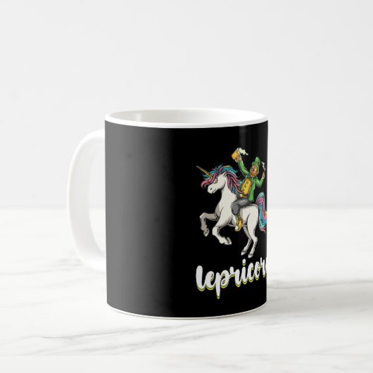 Mug Lepricorn Leprechaun Unicorn St Patrick's Day (Devant gauche)