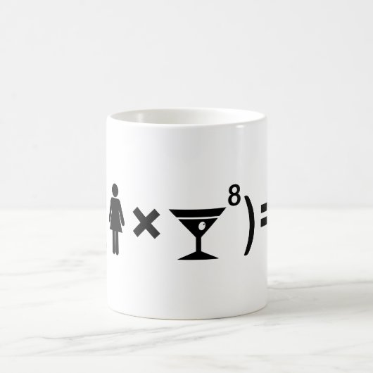 Mug L'équation d'amour pour les femmes (Centre)