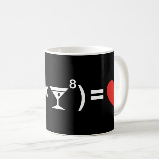 Mug L'équation d'amour pour les femmes (Devant droit)