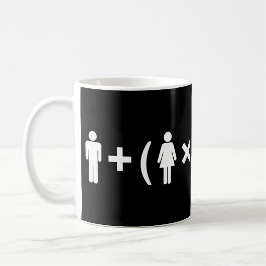 Mug L'équation d'amour pour les femmes (Gauche)