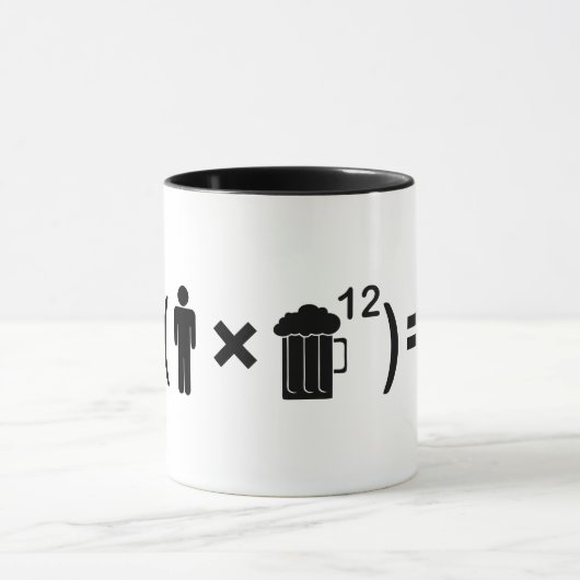 Mug L'équation d'amour pour les hommes (Centre)
