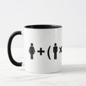 Mug L'équation d'amour pour les hommes (Gauche)