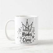 Mug L'équipage de la mariée Lettering Crown and Stars  (Gauche)