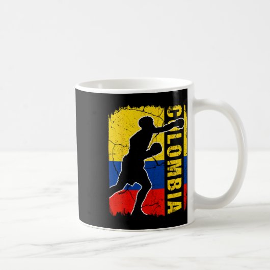 Mug L'équipe colombienne de boxe gants à drapeau (Droite)