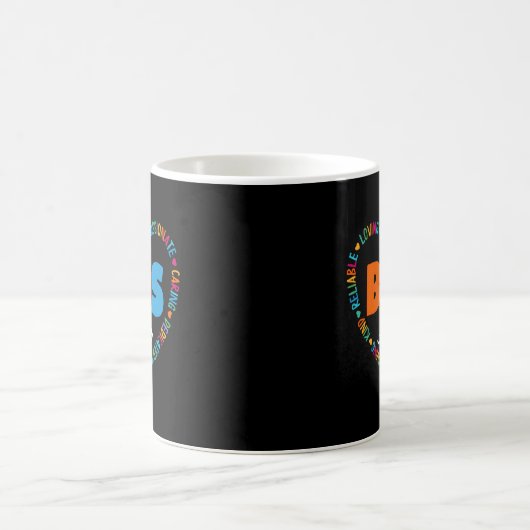Mug L'Équipe D'Aide-Bus Revient À L'École Pour L'Équip (Centre)