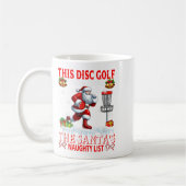 Mug L'Équipe De Golf De Disque Est Sur Père Noël Xmas (Gauche)