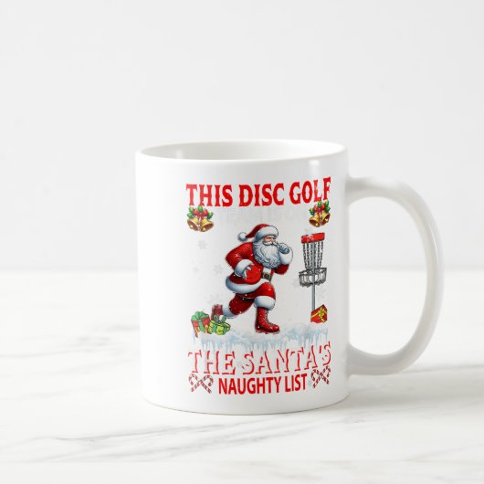 Mug L'Équipe De Golf De Disque Est Sur Père Noël Xmas (Droite)