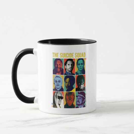 Mug L'équipe du suicide | Grille Rétro Avec Amanda Wal (Gauche)