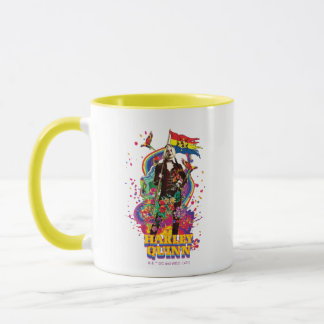 Mug L'équipe du suicide | Harley Quinn Flowers & Rainb