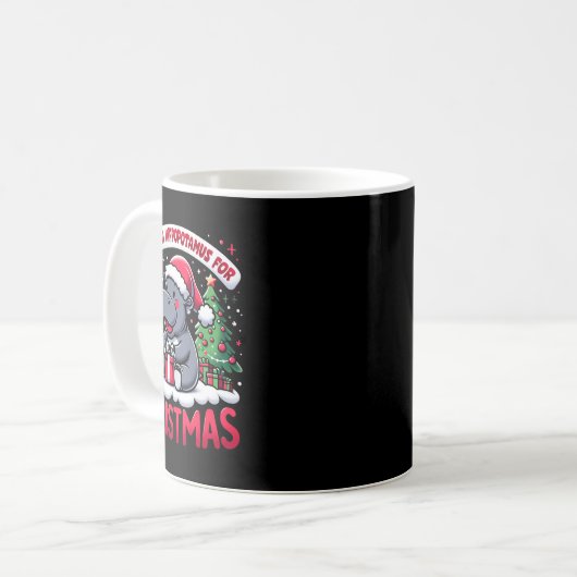 Mug L'équipe Hippopotame de Noël (Devant gauche)