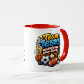 Mug L'équipe JESUS invaincue depuis l'éternité - Chrét (Devant droit)