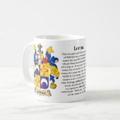 Mug Lerma, l'origine, la signification et la crête (Devant gauche)