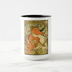 Mug L'Ermitage Française Nouveau Femme dans le champ d