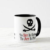 Mug L'erreur est humaine...Arr est pirate (Devant droit)