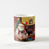 Mug Les 2 Pug de Santa (m+f) (Centre)