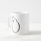 Mug Les 5 lignes tirées par la main élégantes double (Devant gauche)