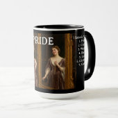 Mug Les 7 vertus sataniques : Fierté (Devant droit)
