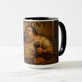 Mug Les 7 vertus sataniques : Gourmandise (Devant droit)