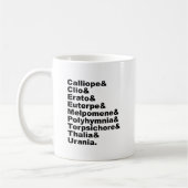 Mug Les 9 Muses Comme Rendu Populaire Par La Mythologi (Gauche)