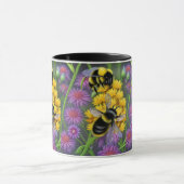 Mug Les abeilles dans une prairie à fleurs (Centre)