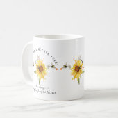 Mug Les Abeilles de tournesol couleur meilleure grand- (Devant gauche)