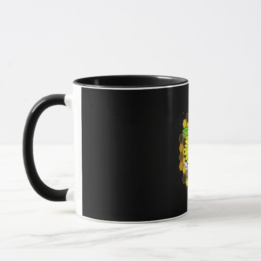 Mug Les abeilles de tournesol hippie (Gauche)